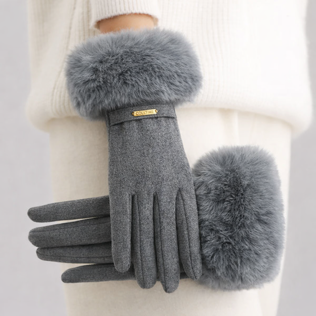 Celeste Fur Gloves