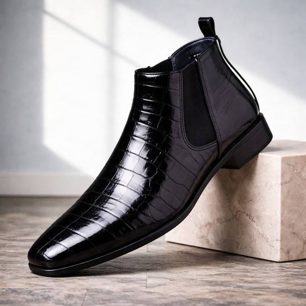 Wagner Croc Chelsea Boot