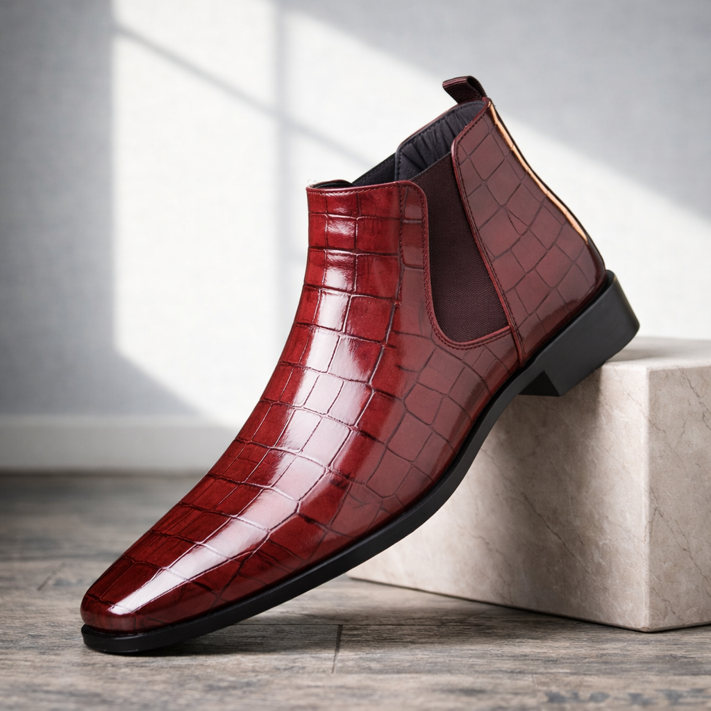 Wagner Croc Chelsea Boot