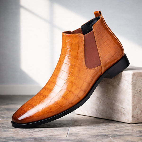 Wagner Croc Chelsea Boot