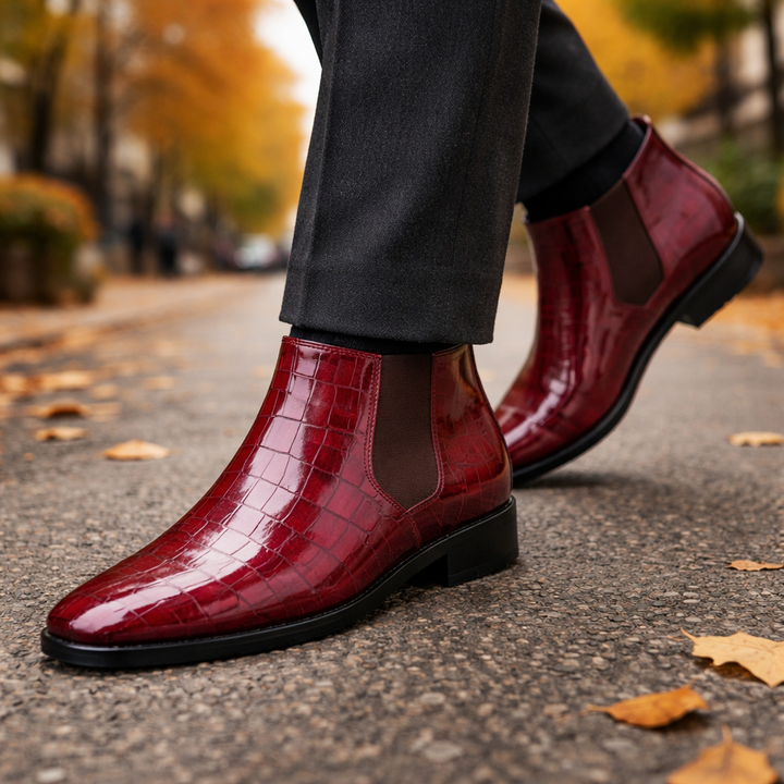 Wagner Croc Chelsea Boot