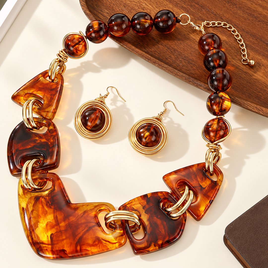 Vittoria Marble Jewelry Set