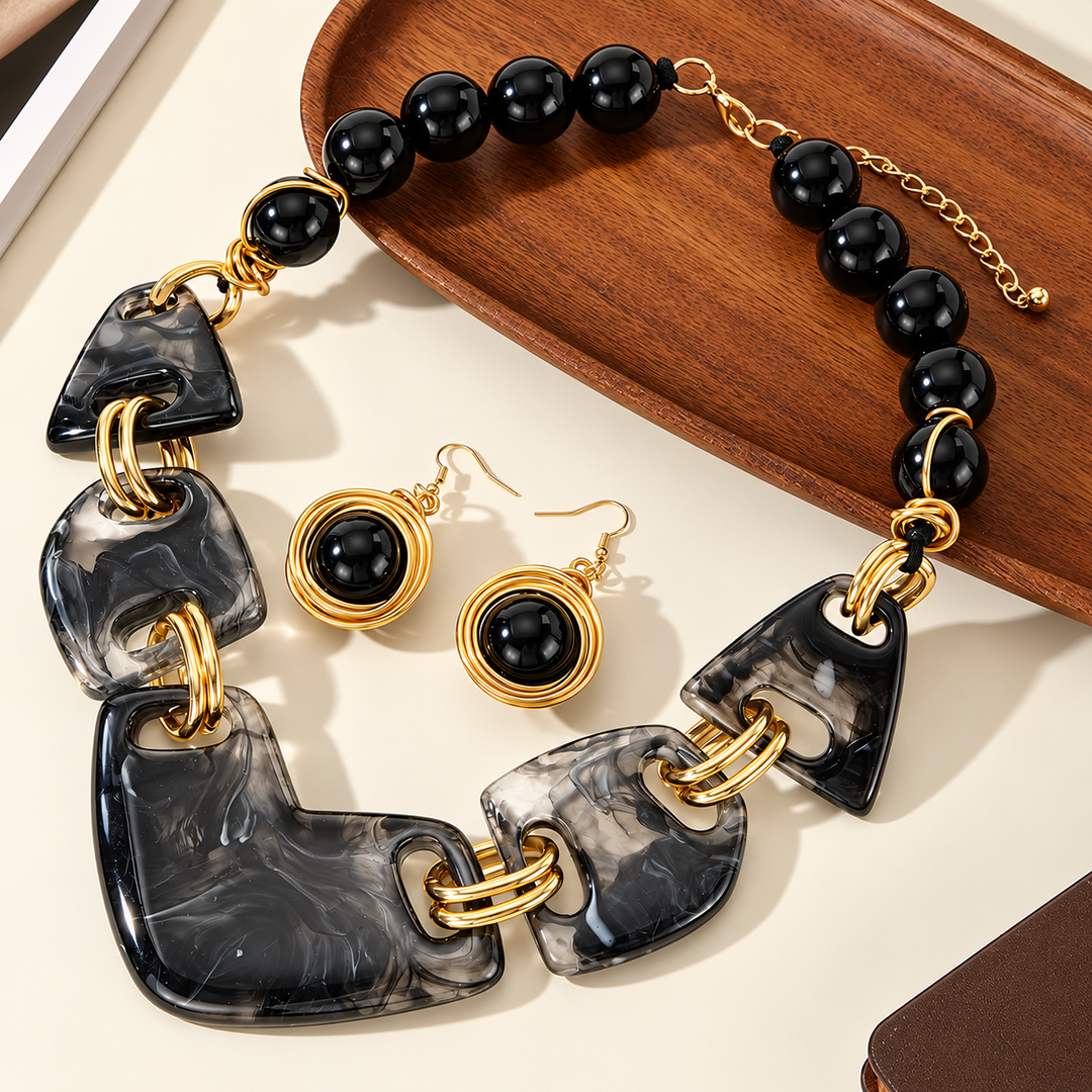 Vittoria Marble Jewelry Set