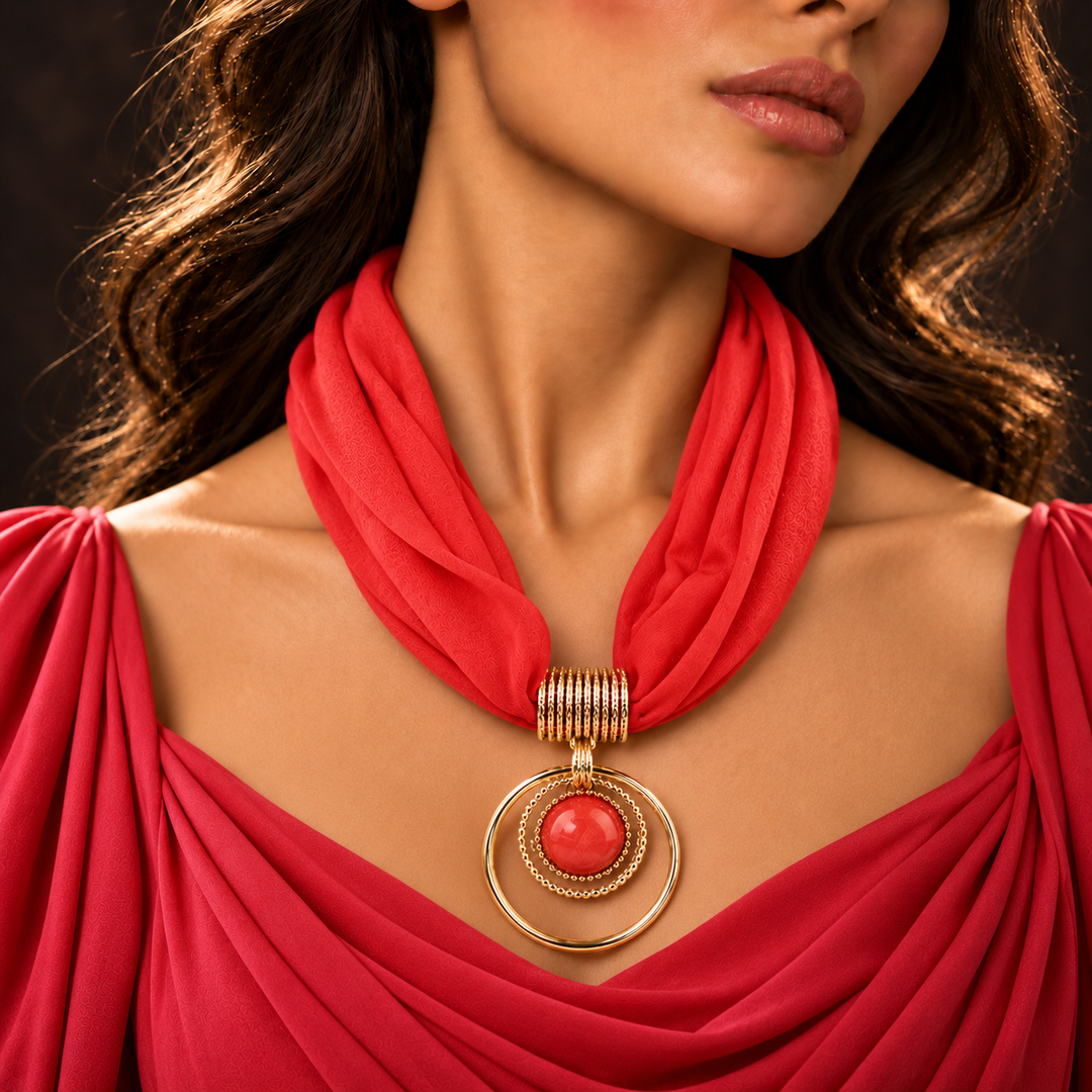 Vista Pendant Scarf Necklace