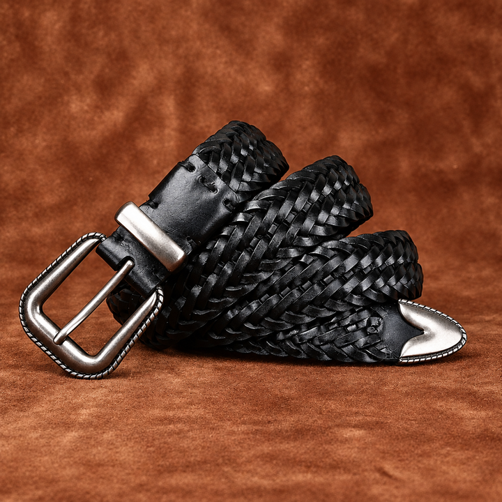 Wesley Braided Leather Cowhide Belt