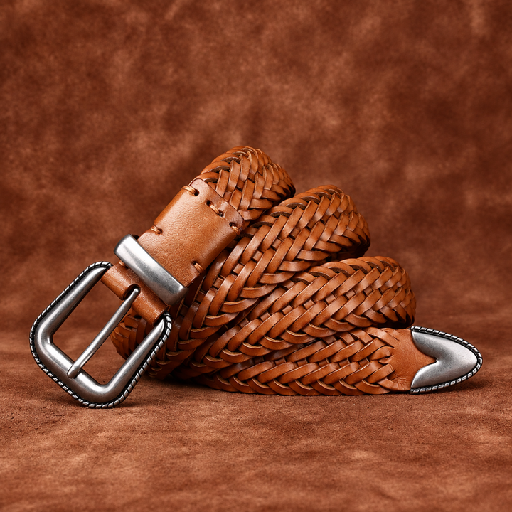 Wesley Braided Leather Cowhide Belt
