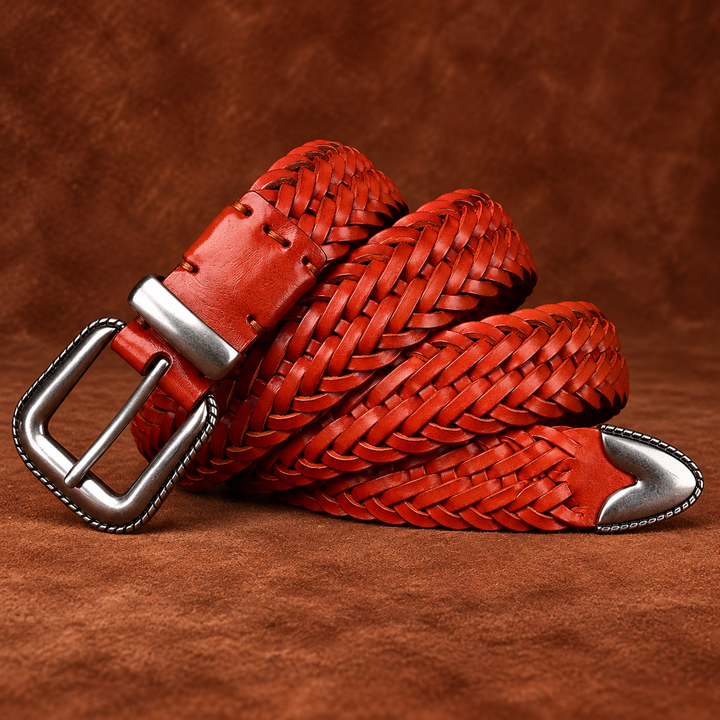 Wesley Braided Leather Cowhide Belt