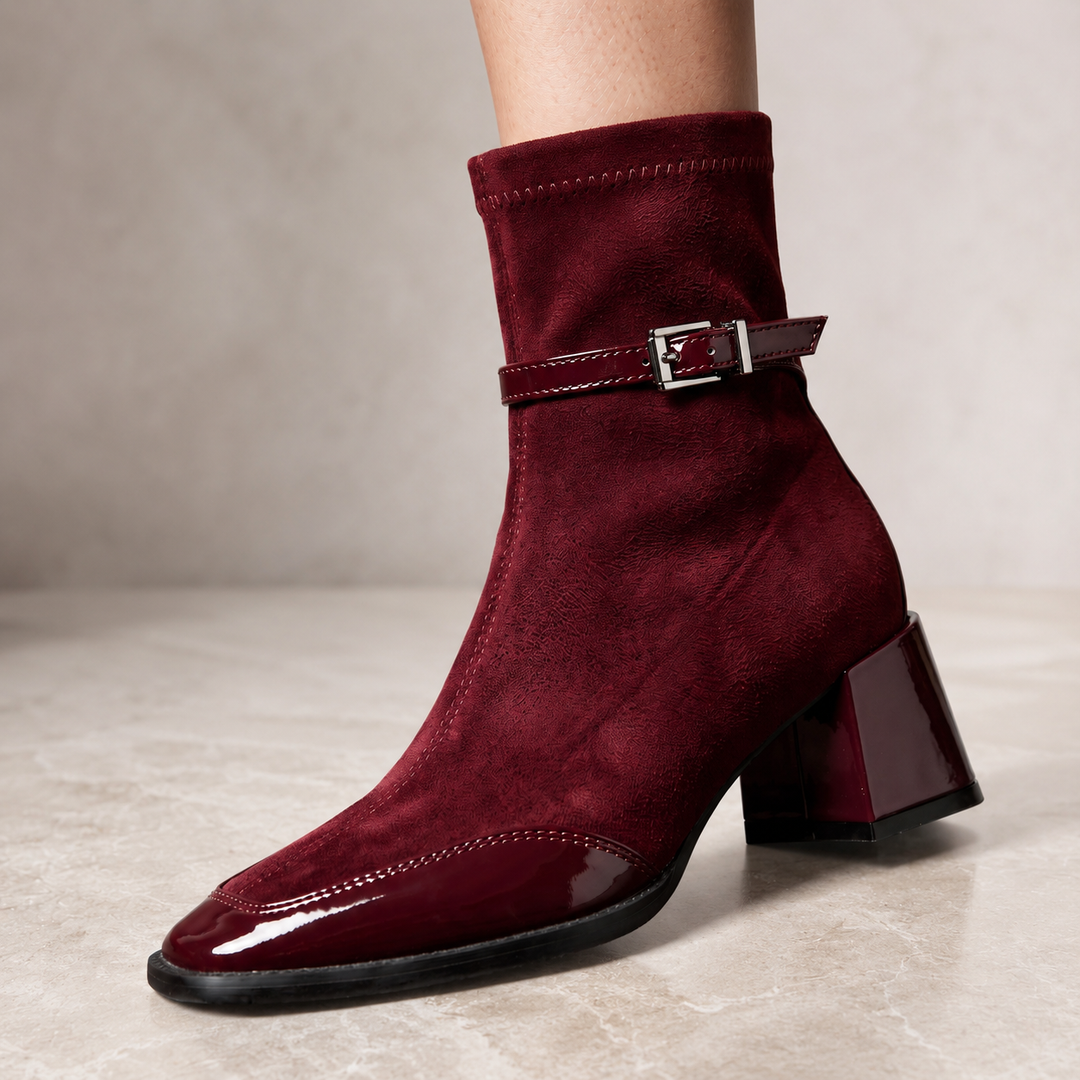 Aliciana Suede Zip Boots