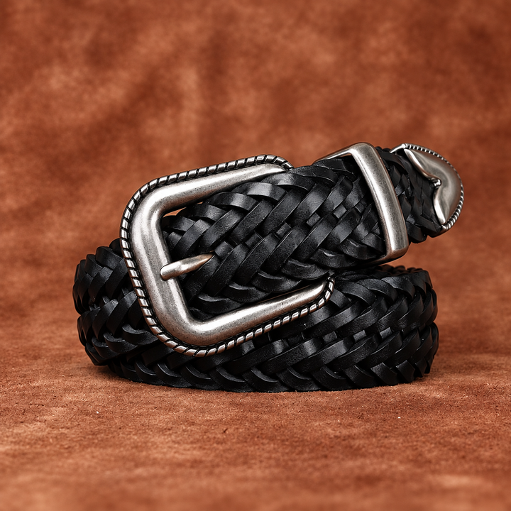 Wesley Braided Leather Cowhide Belt