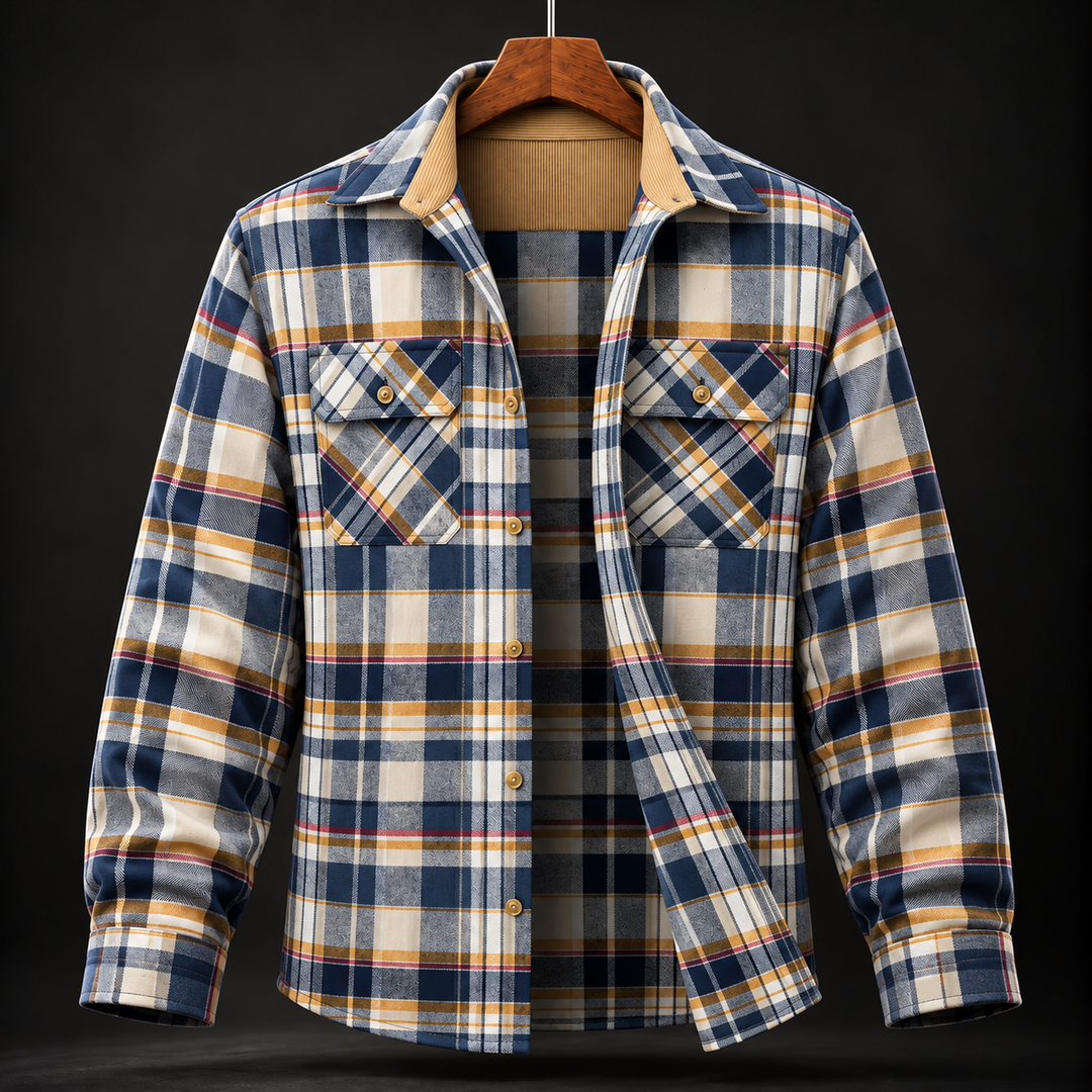 Marvin Plaid Cotton Flannel Shirt