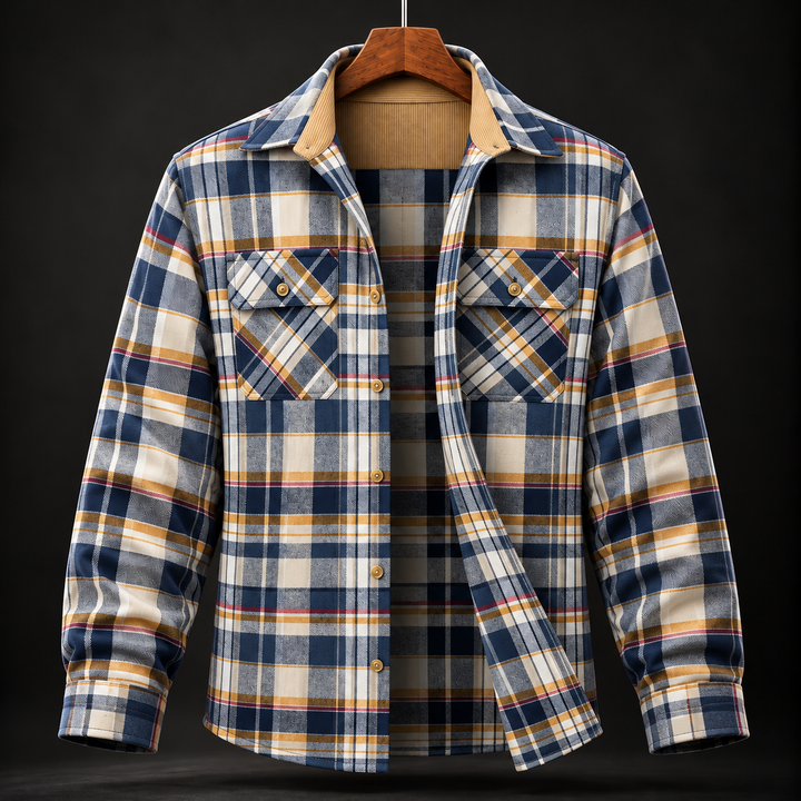 Marvin Plaid Cotton Flannel Shirt