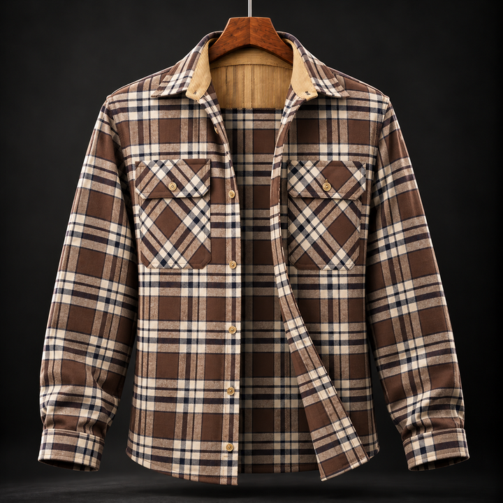 Marvin Plaid Cotton Flannel Shirt