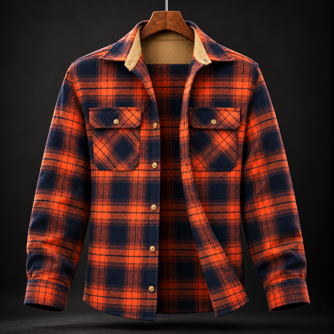 Marvin Plaid Cotton Flannel Shirt