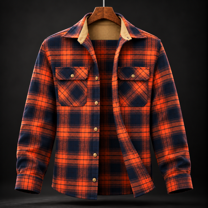 Marvin Plaid Cotton Flannel Shirt