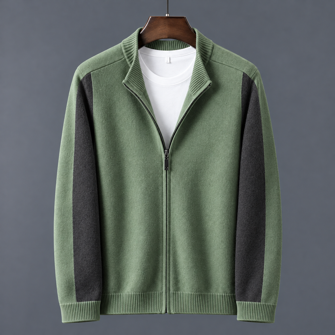 Camden Merino Wool Zip-Up Sweater