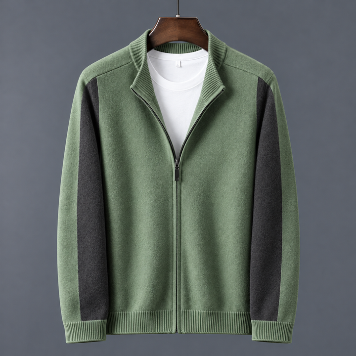 Camden Merino Wool Zip-Up Sweater