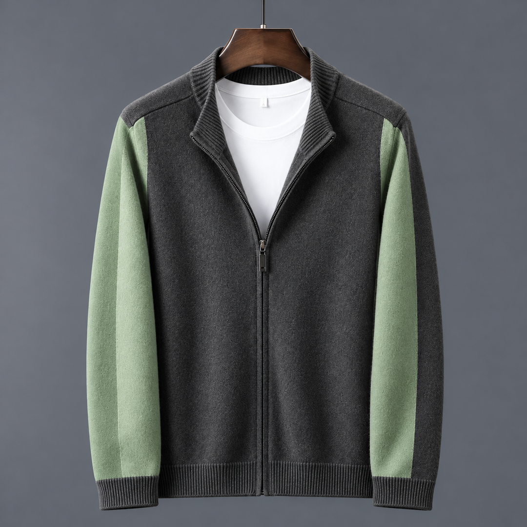 Camden Merino Wool Zip-Up Sweater