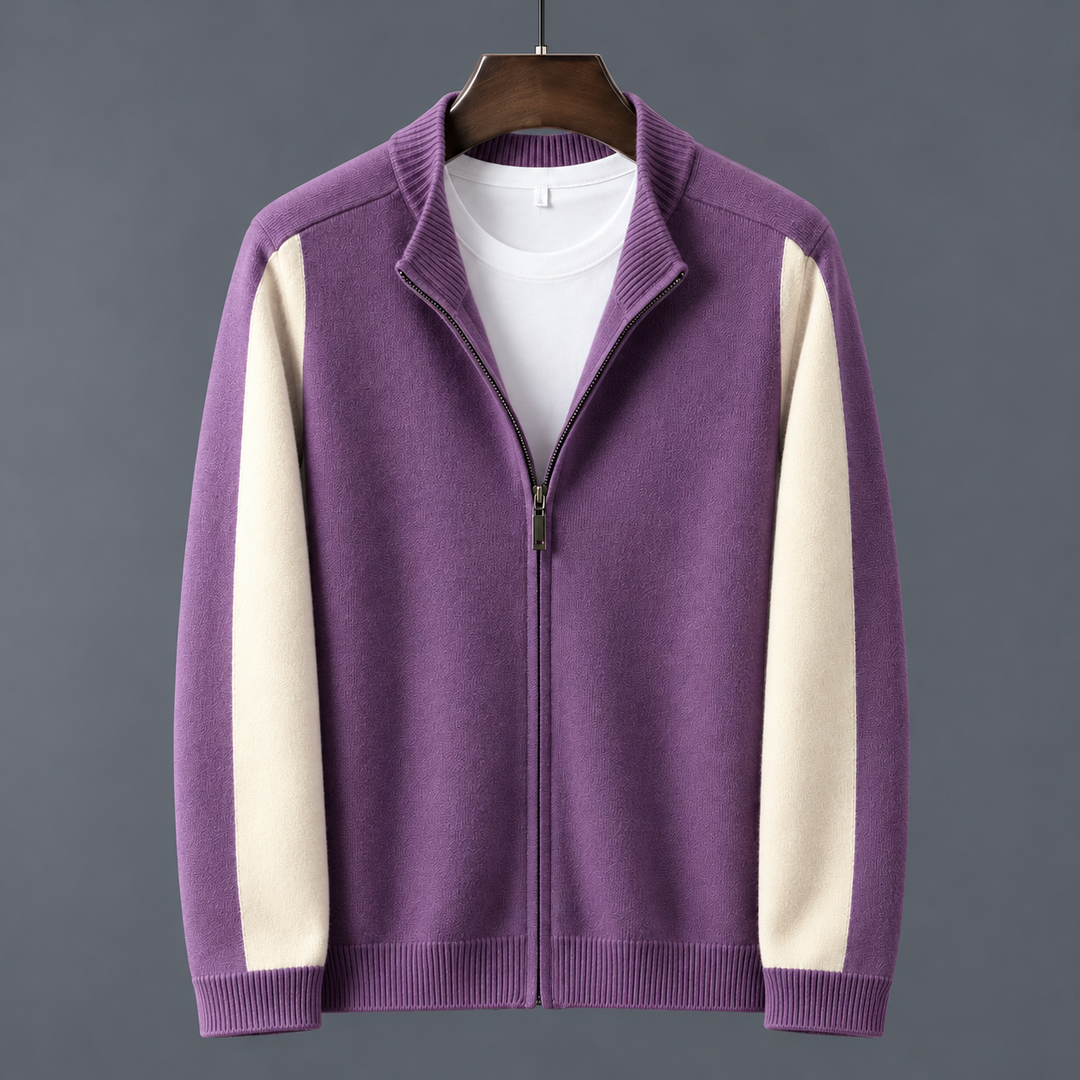 Camden Merino Wool Zip-Up Sweater