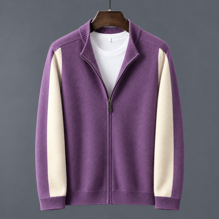 Camden Merino Wool Zip-Up Sweater