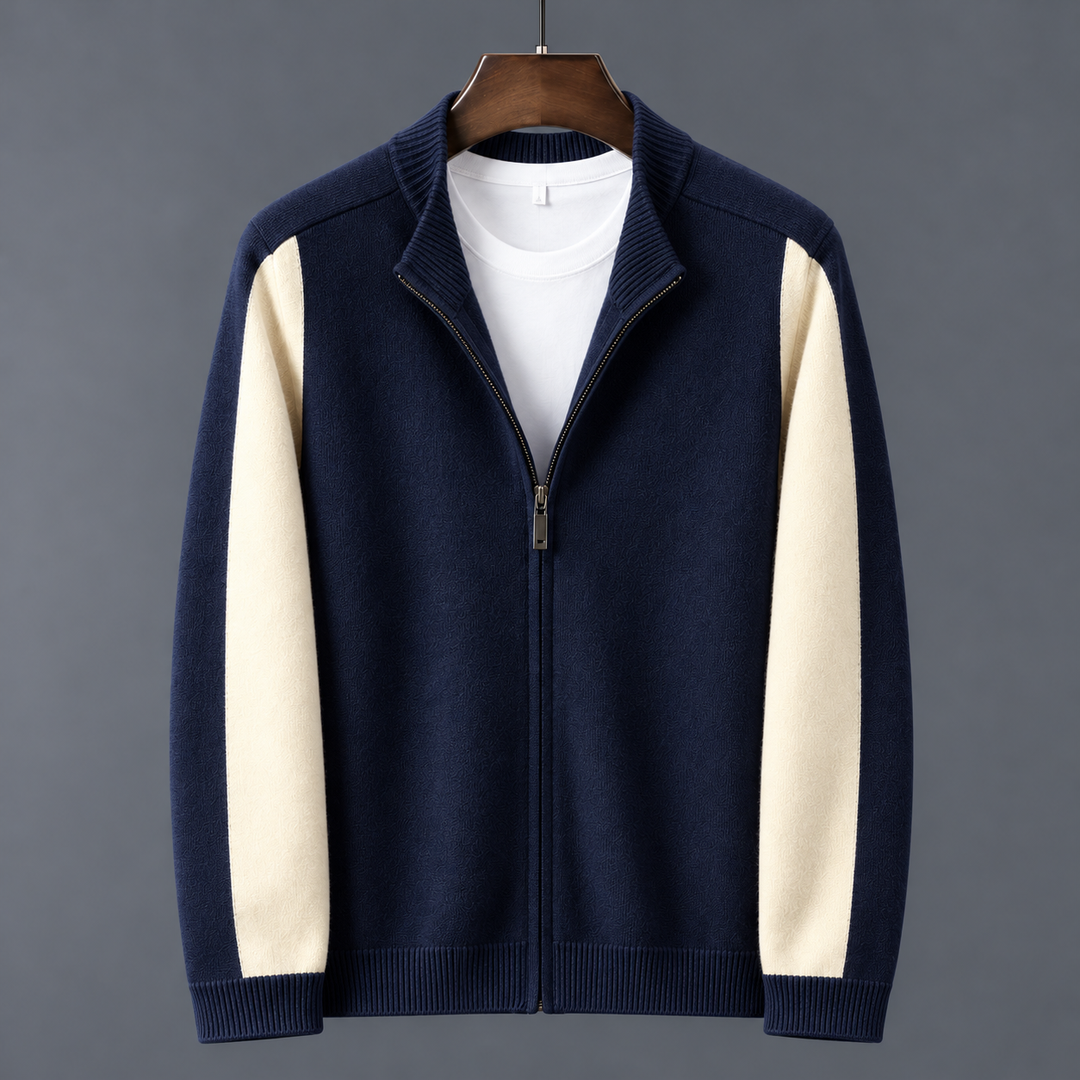 Camden Merino Wool Zip-Up Sweater