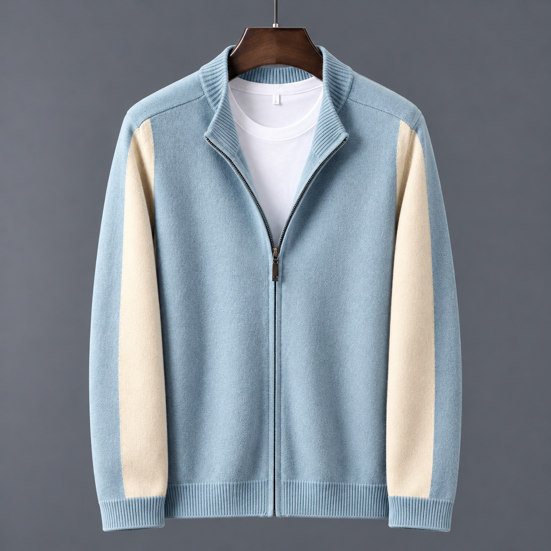 Camden Merino Wool Zip-Up Sweater