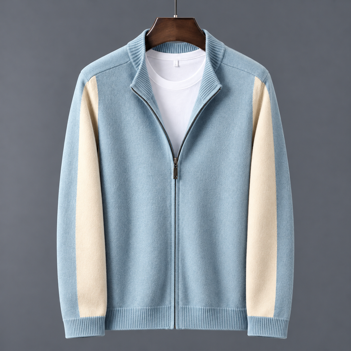 Camden Merino Wool Zip-Up Sweater