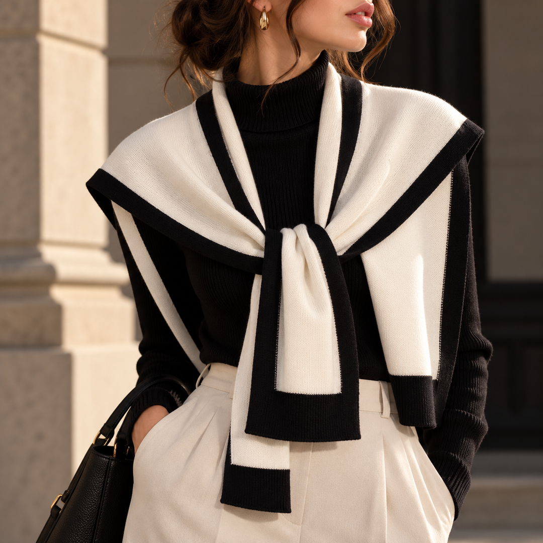 Artura Winter Knit Shawl Scarf