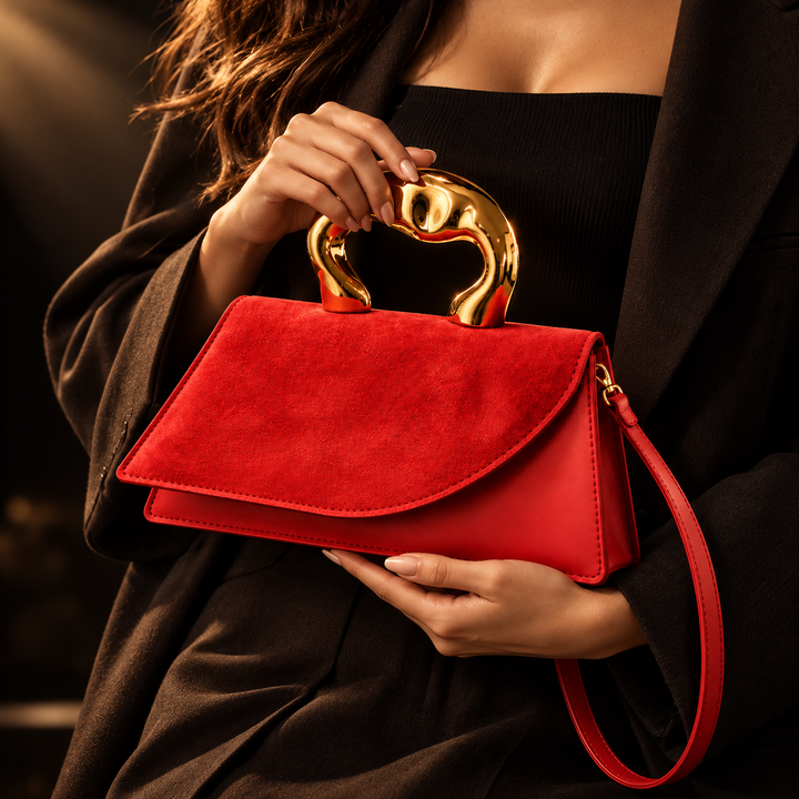 Celestine Suede Crossbody Bag