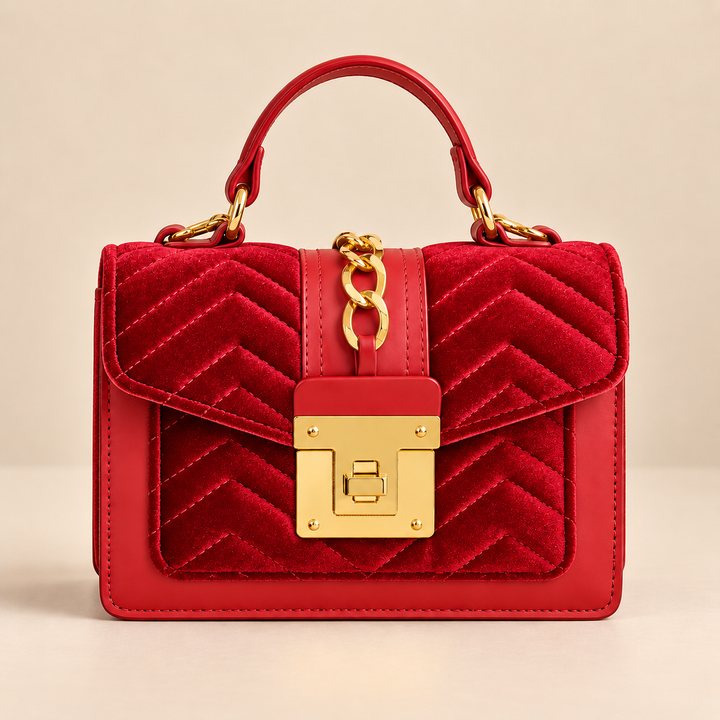 Gemma Velvet Handbag