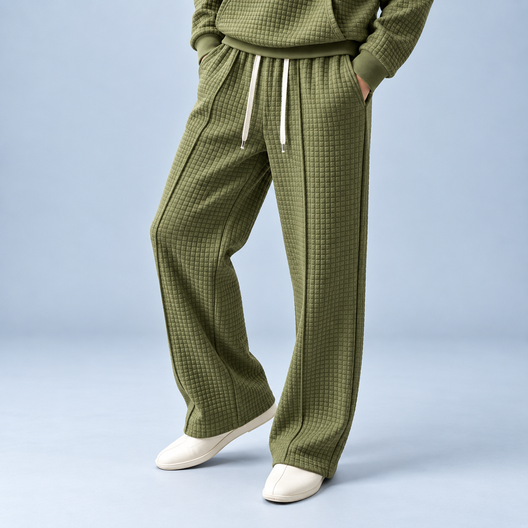 Calvin Waffle-Knit Baggy Sweatpants
