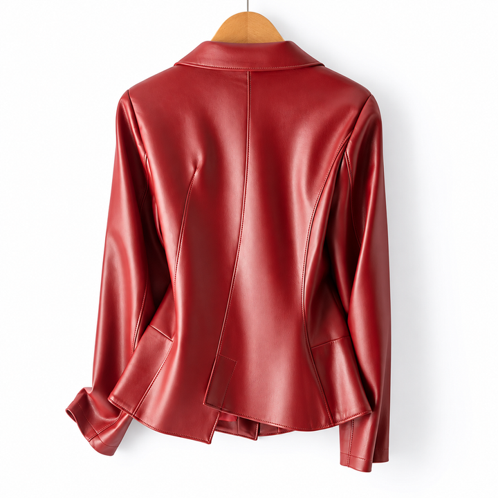 Gianna Tailored Leather Blazer