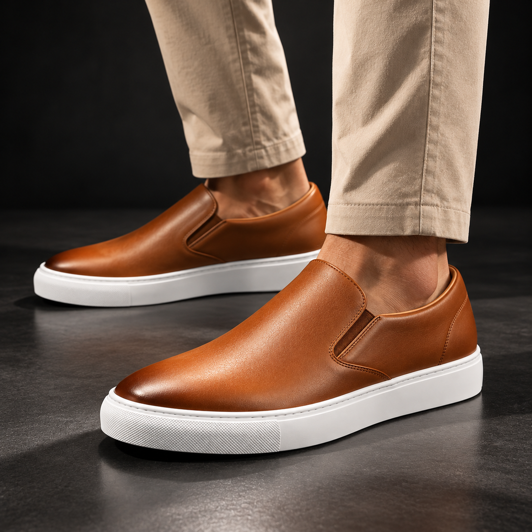 Antonucci Leather Slip-On Shoe