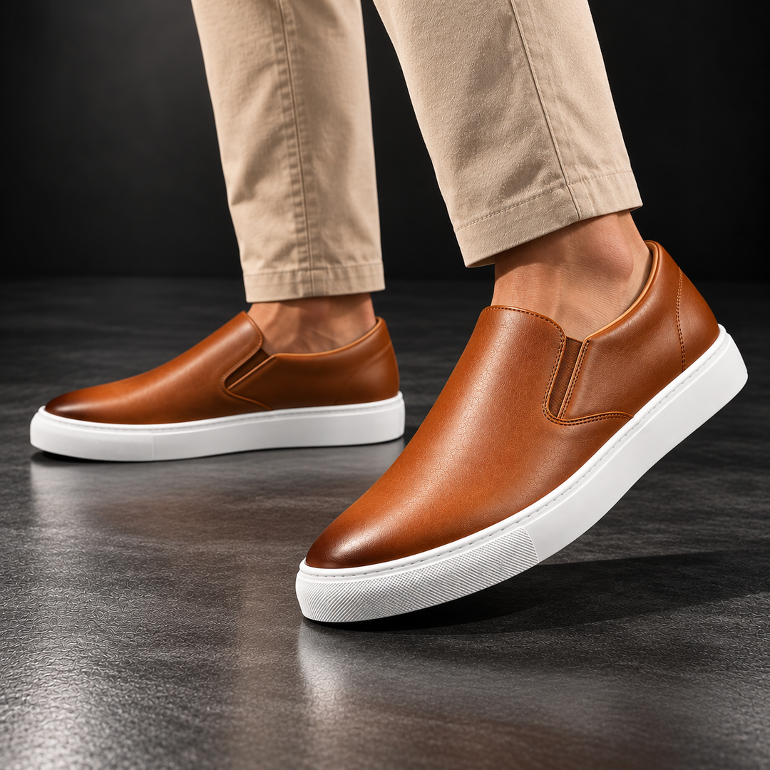 Antonucci Leather Slip-On Shoe