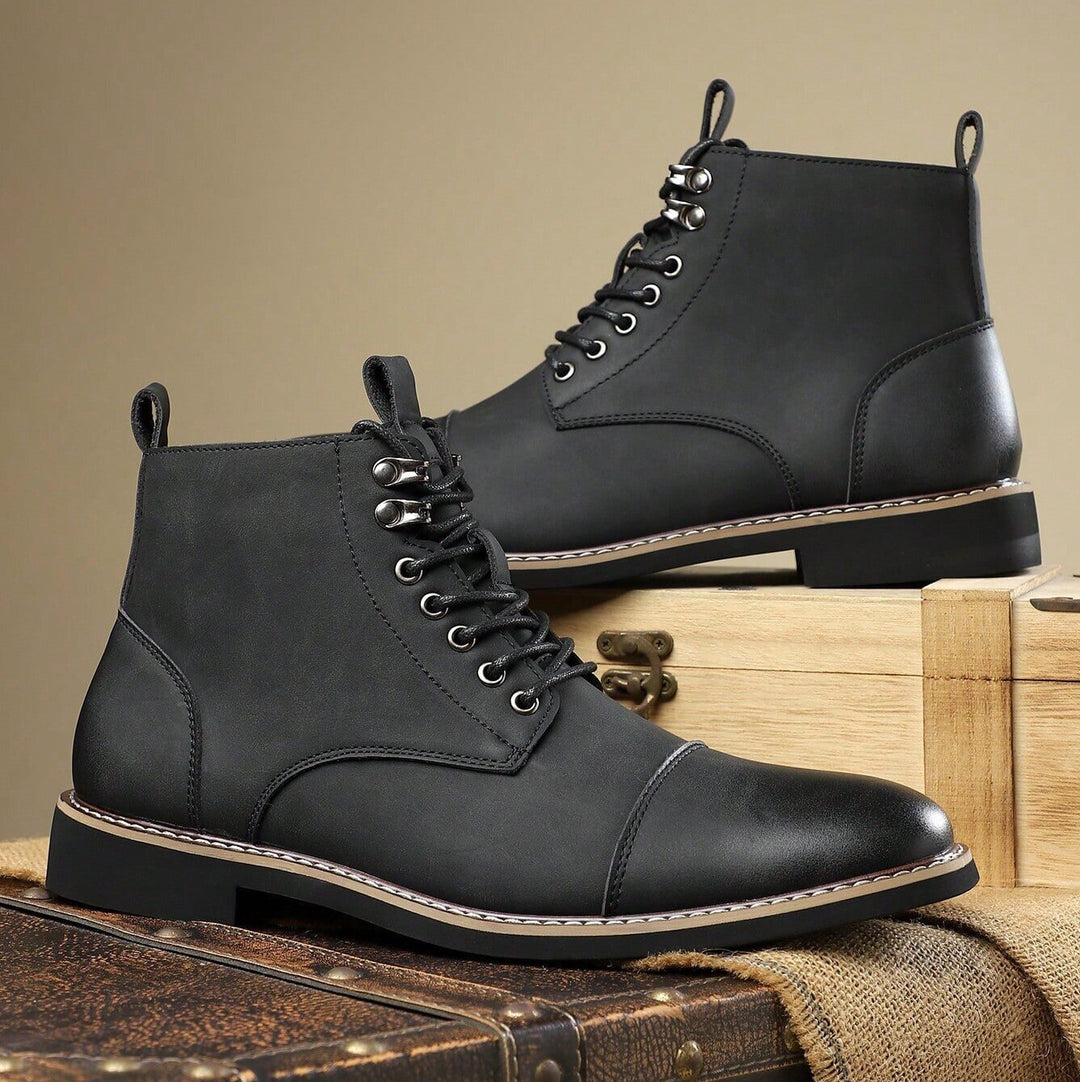 Bellingham Cap Toe Leather Derby Boots