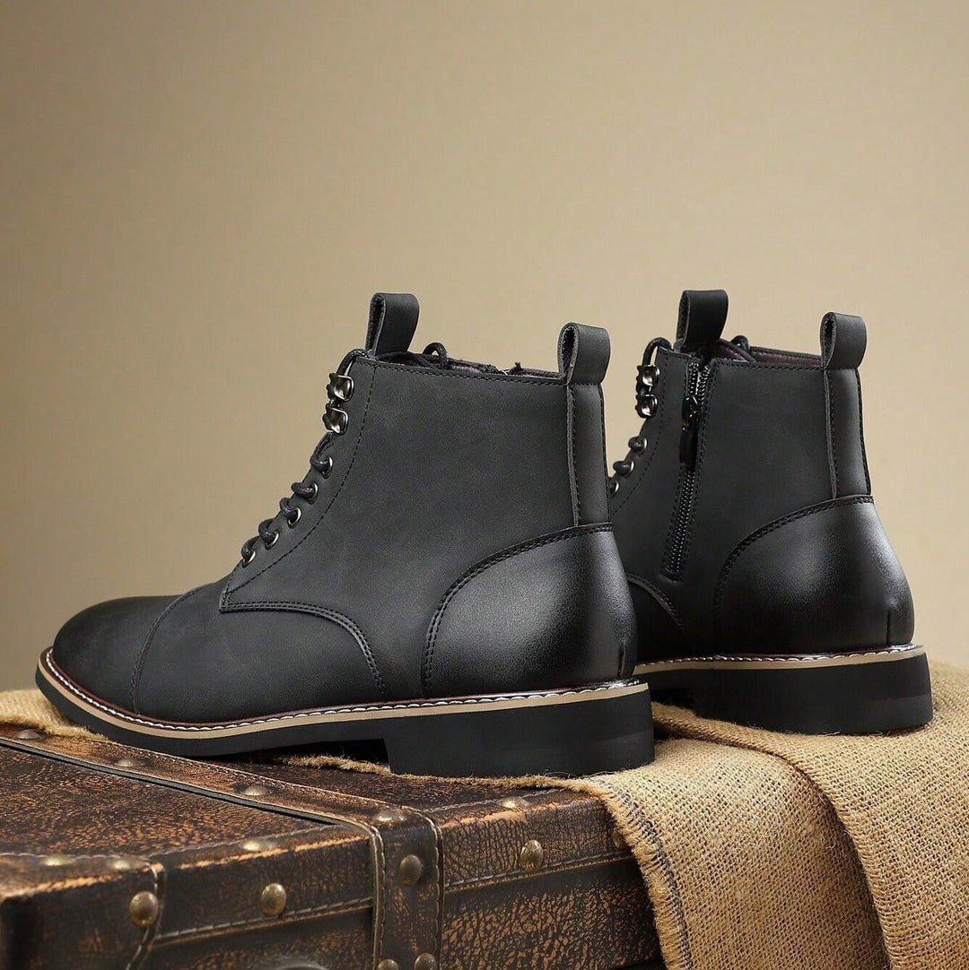 Bellingham Cap Toe Leather Derby Boots