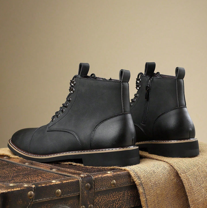 Bellingham Cap Toe Leather Derby Boots