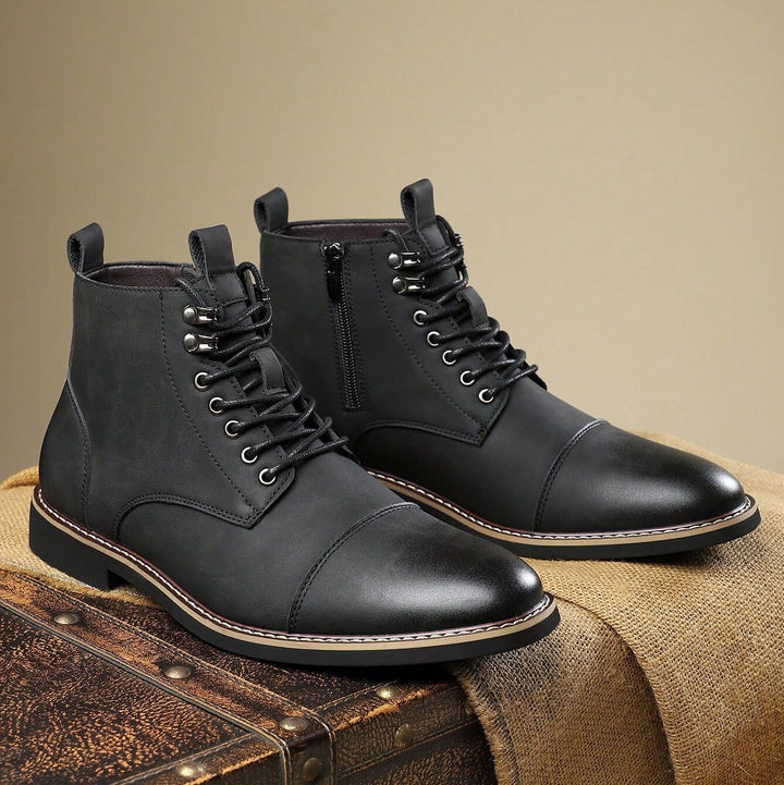 Bellingham Cap Toe Leather Derby Boots