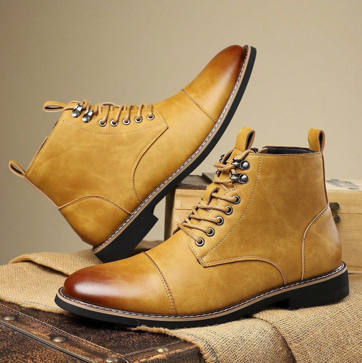 Bellingham Cap Toe Leather Derby Boots