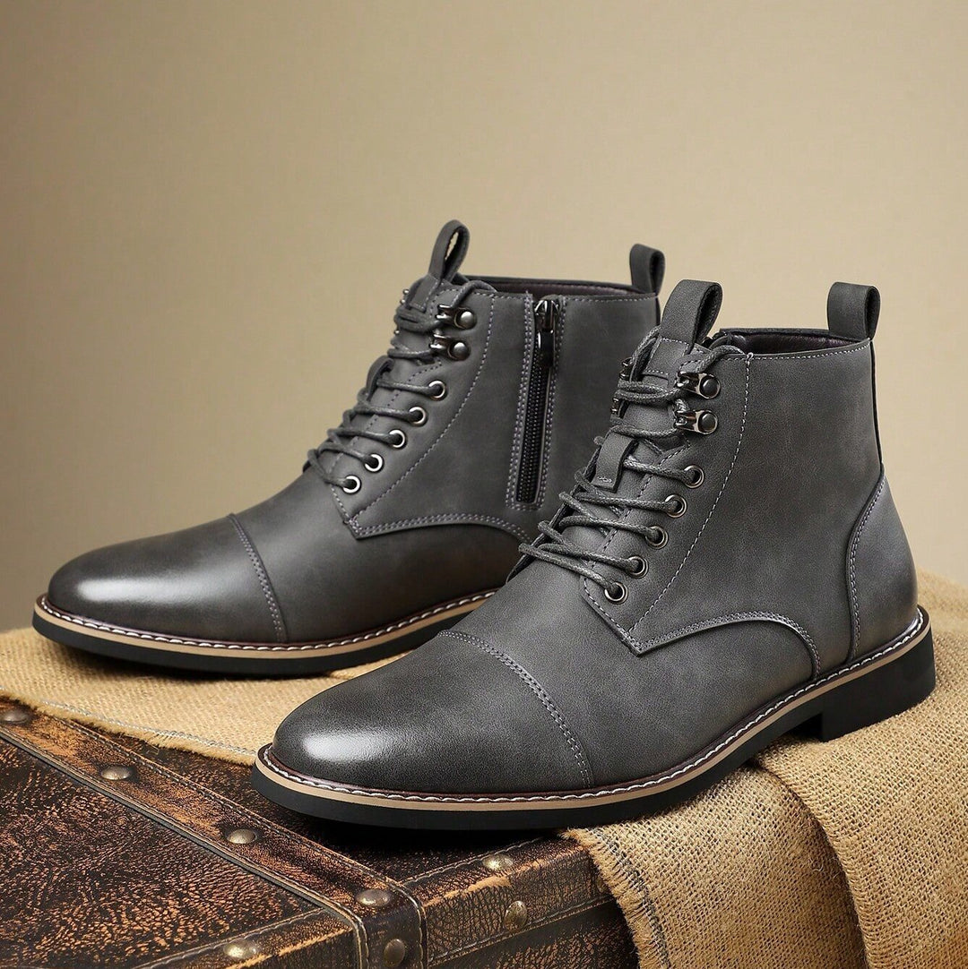 Bellingham Cap Toe Leather Derby Boots