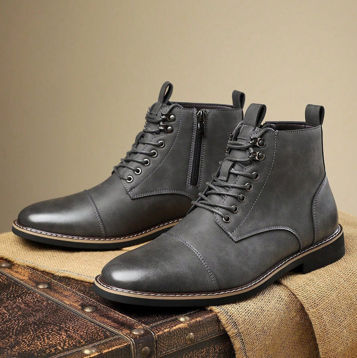 Bellingham Cap Toe Leather Derby Boots