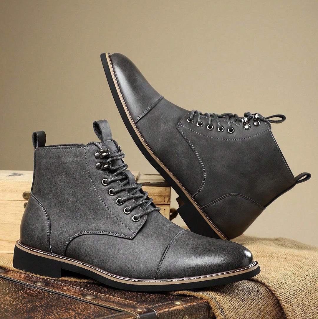 Bellingham Cap Toe Leather Derby Boots