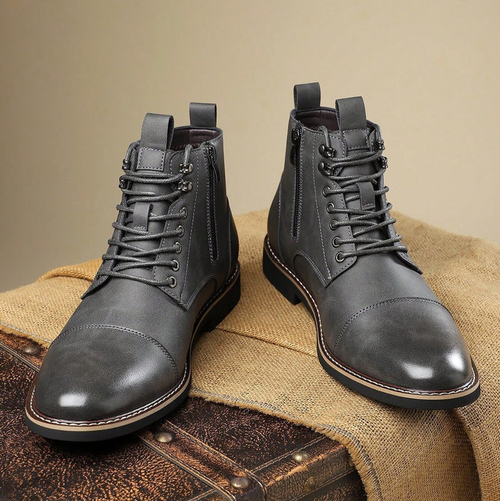 Bellingham Cap Toe Leather Derby Boots