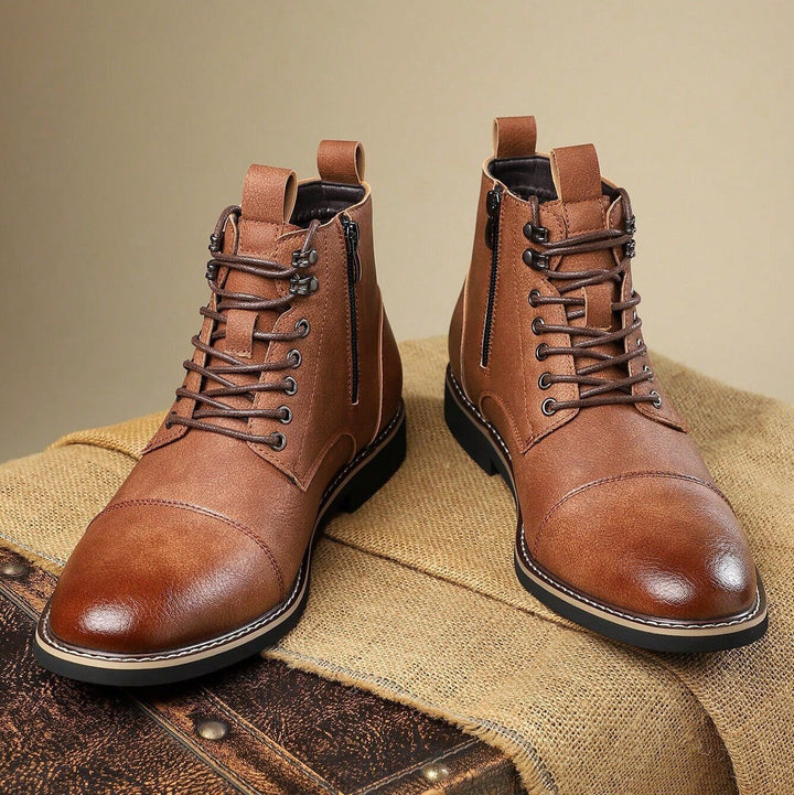 Bellingham Cap Toe Leather Derby Boots