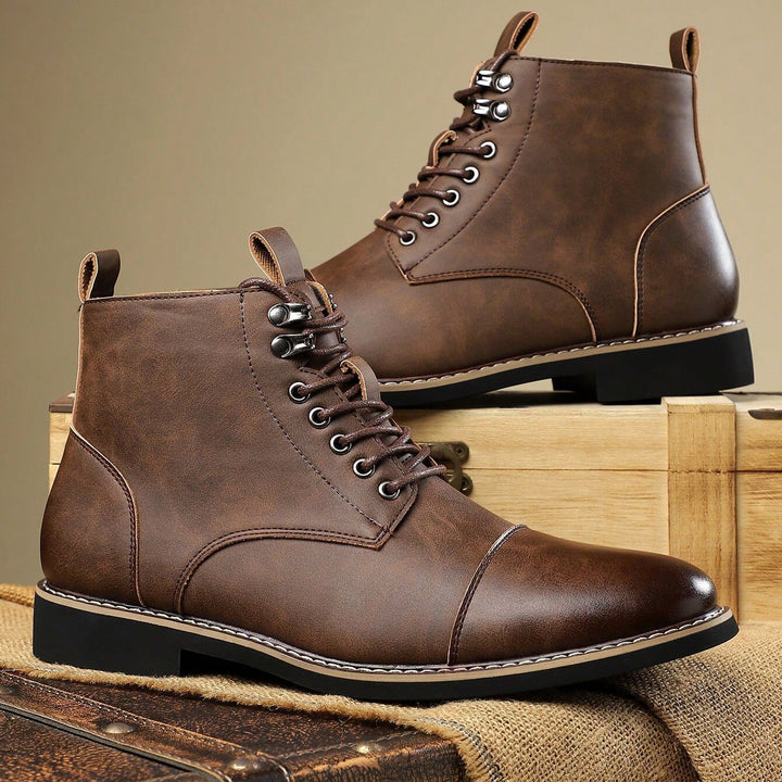 Bellingham Cap Toe Leather Derby Boots