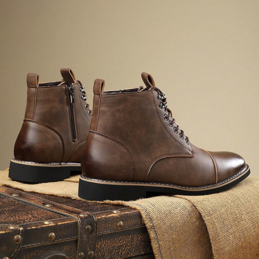 Bellingham Cap Toe Leather Derby Boots