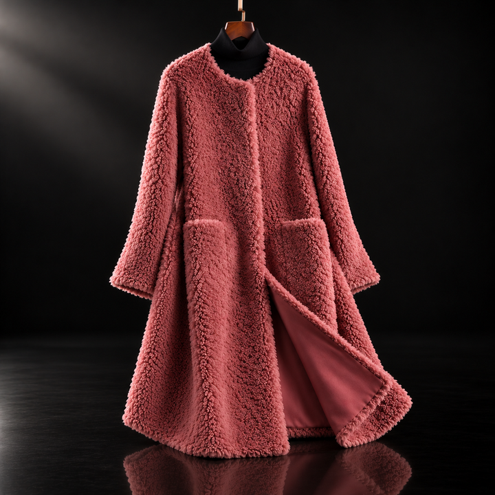 Khoury Mid-Length Shearling Fur Coat