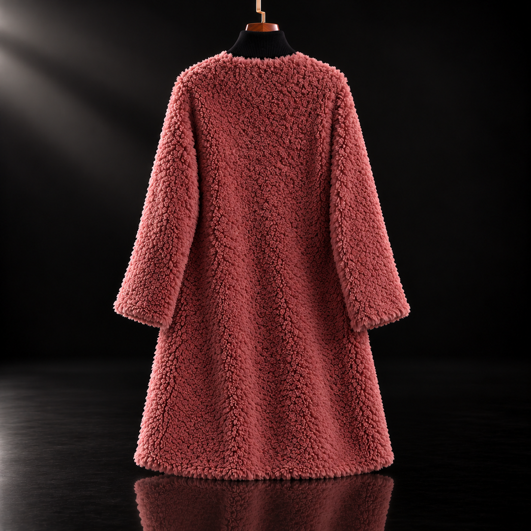 Khoury Mid-Length Shearling Fur Coat