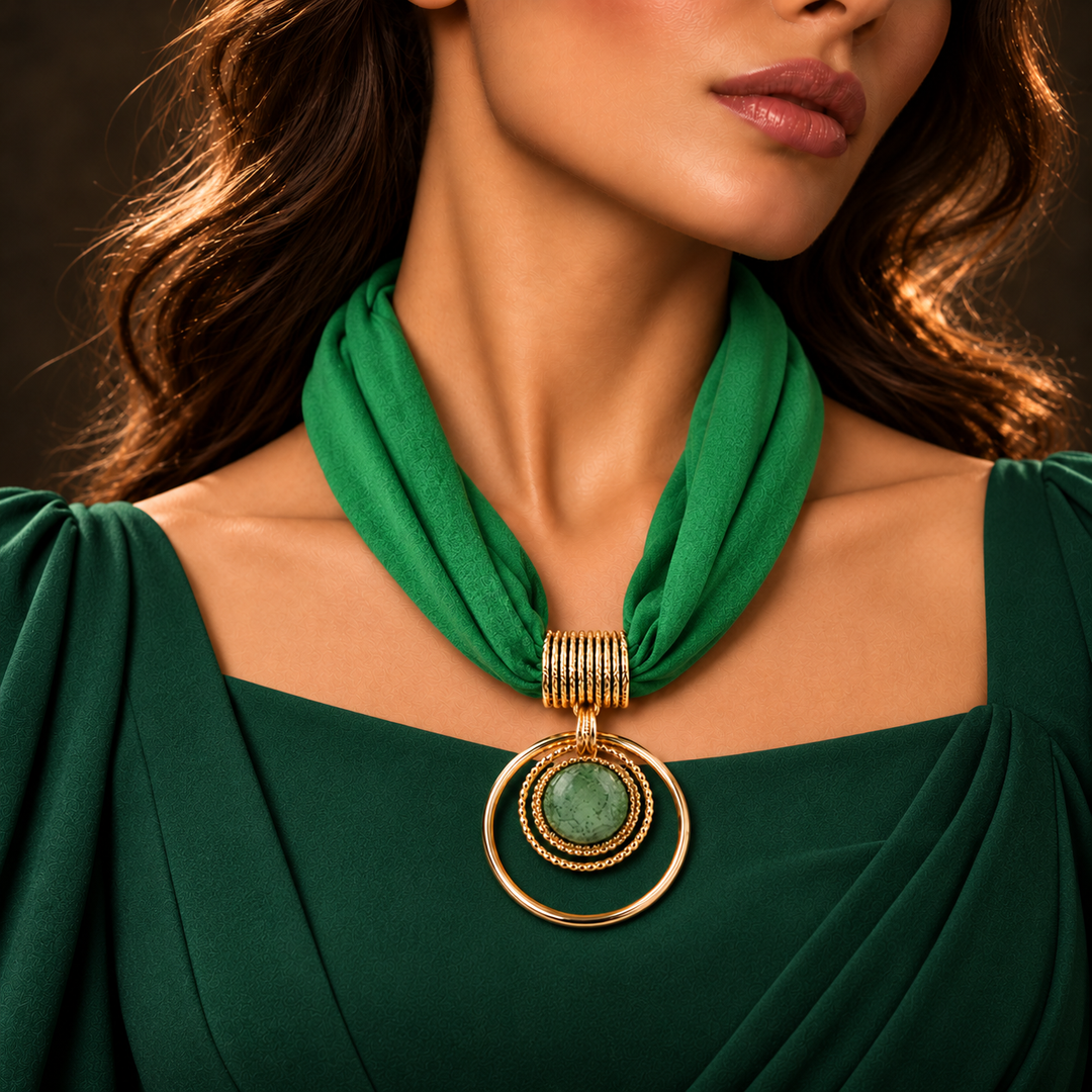 Vista Pendant Scarf Necklace