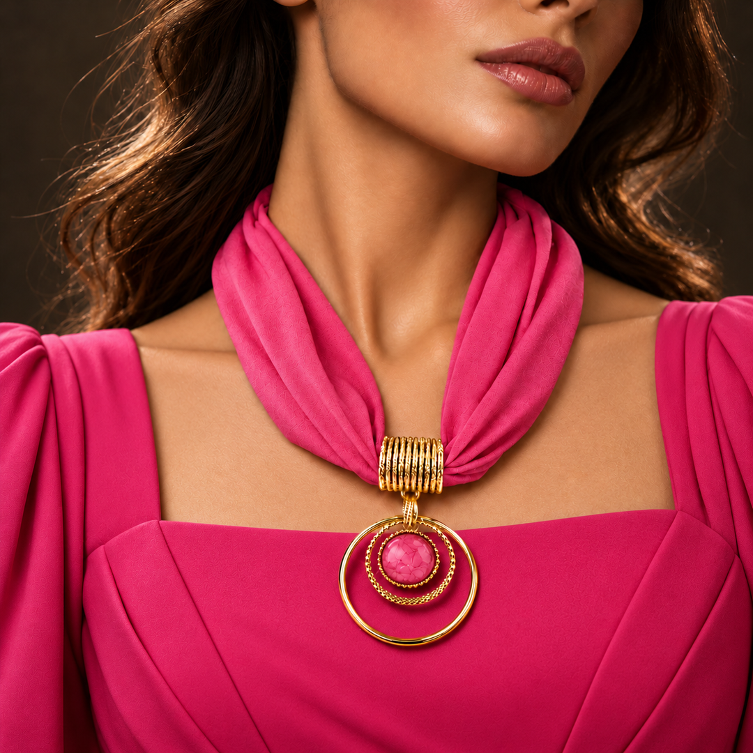 Vista Pendant Scarf Necklace