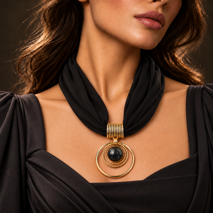 Vista Pendant Scarf Necklace